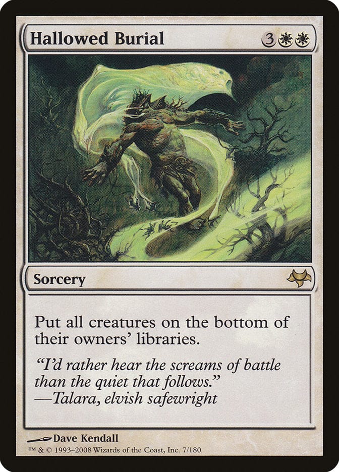 Hallowed Burial [Eventide] Magic: The Gathering