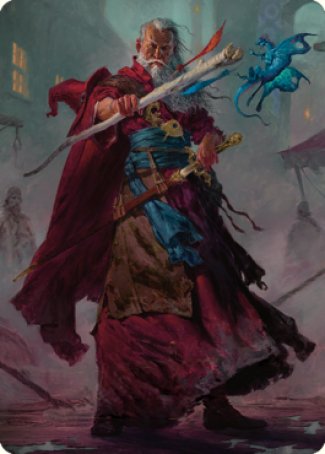 Elminster Art Card (64) [Commander Legends: Battle for Baldur's Gate Art Series] Magic: The Gathering