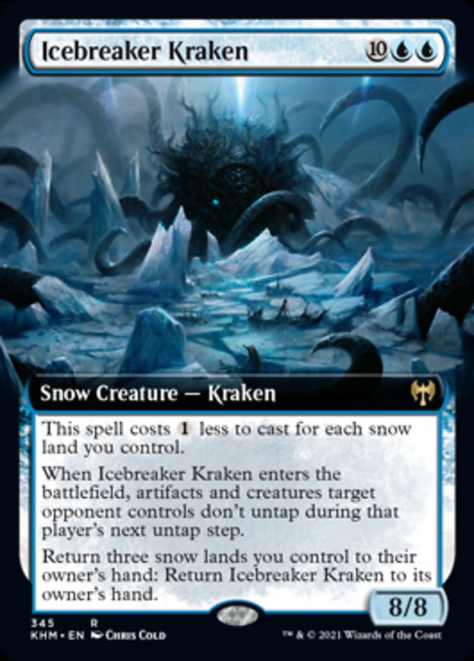 Icebreaker Kraken (Extended Art) [Kaldheim] Magic: The Gathering