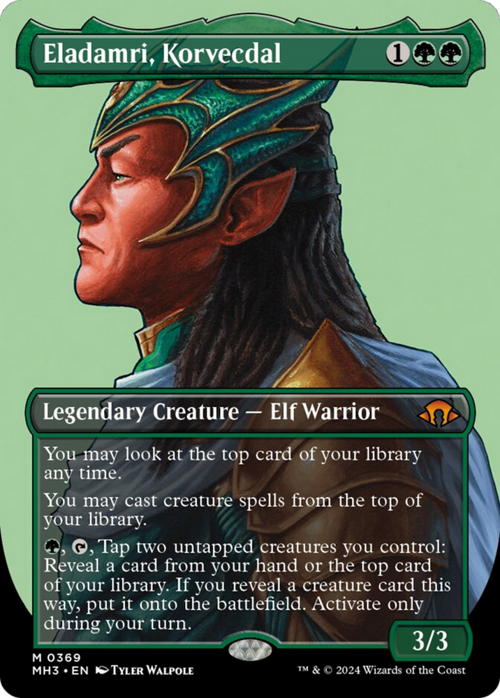 Eladamri, Korvecdal (Borderless) [Modern Horizons 3] Magic: The Gathering