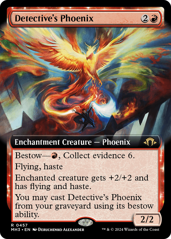 Detective's Phoenix (Extended Art) [Modern Horizons 3] Magic: The Gathering