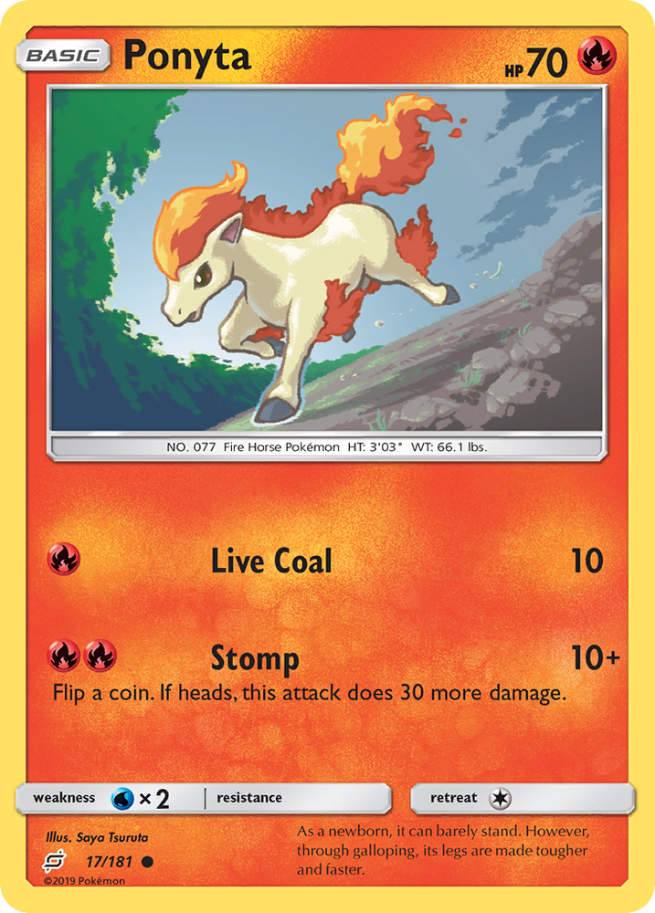 Ponyta (17/181) [Sun & Moon: Team Up] Pokémon