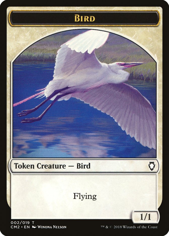 Bird Token [Commander Anthology Volume II Tokens] Magic: The Gathering