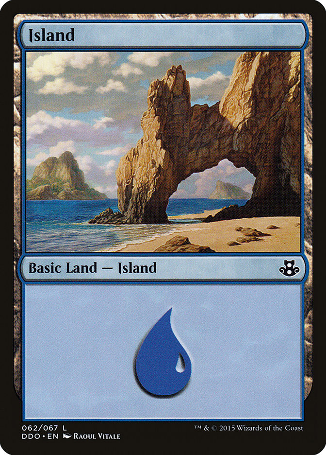 Island (62) [Duel Decks: Elspeth vs. Kiora] Magic: The Gathering
