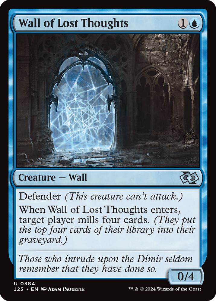 Wall of Lost Thoughts [Foundations Jumpstart] Magic: The Gathering