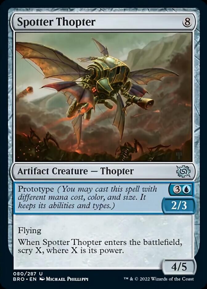 Spotter Thopter [The Brothers' War] Magic: The Gathering
