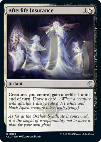 Afterlife Insurance [Ravnica: Clue Edition] Magic: The Gathering
