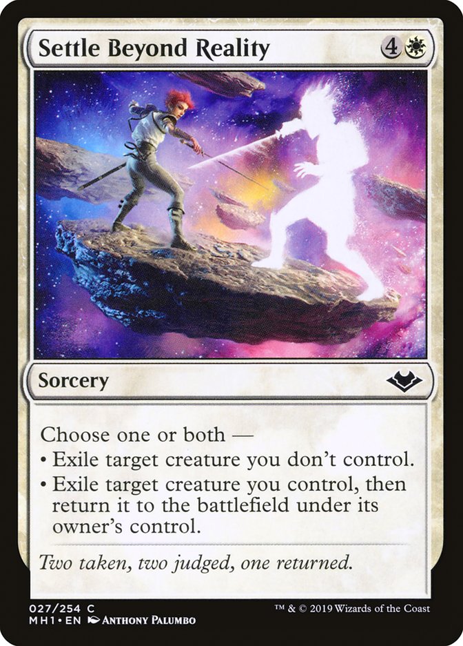 Settle Beyond Reality [Modern Horizons] Magic: The Gathering