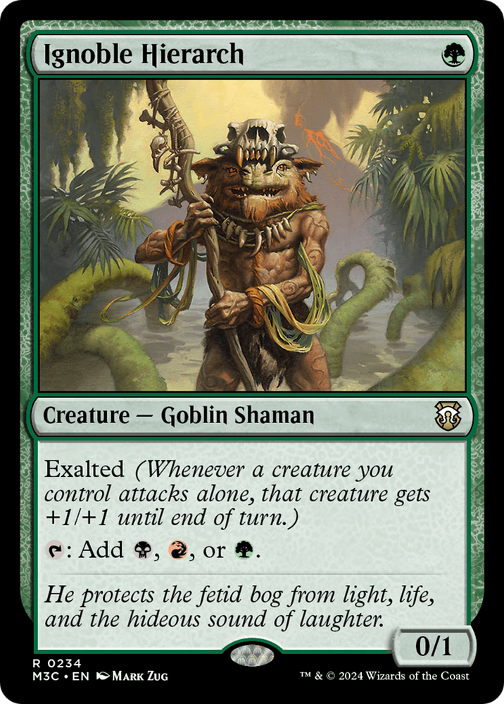 Ignoble Hierarch (Ripple Foil) [Modern Horizons 3 Commander] Magic: The Gathering