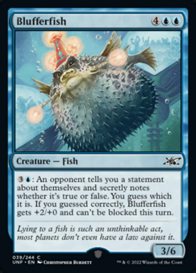 Blufferfish [Unfinity] Magic: The Gathering
