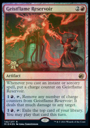 Geistflame Reservoir [Innistrad: Midnight Hunt Prerelease Promos] Magic: The Gathering