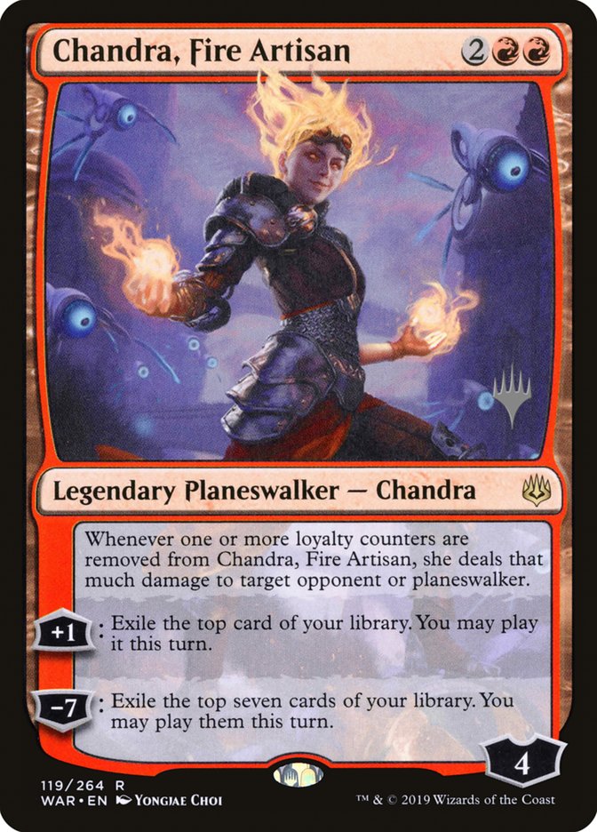 Chandra, Fire Artisan (Promo Pack) [War of the Spark Promos] Magic: The Gathering