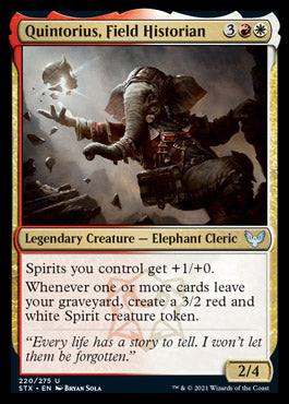 Quintorius, Field Historian [Strixhaven: School of Mages] Magic: The Gathering