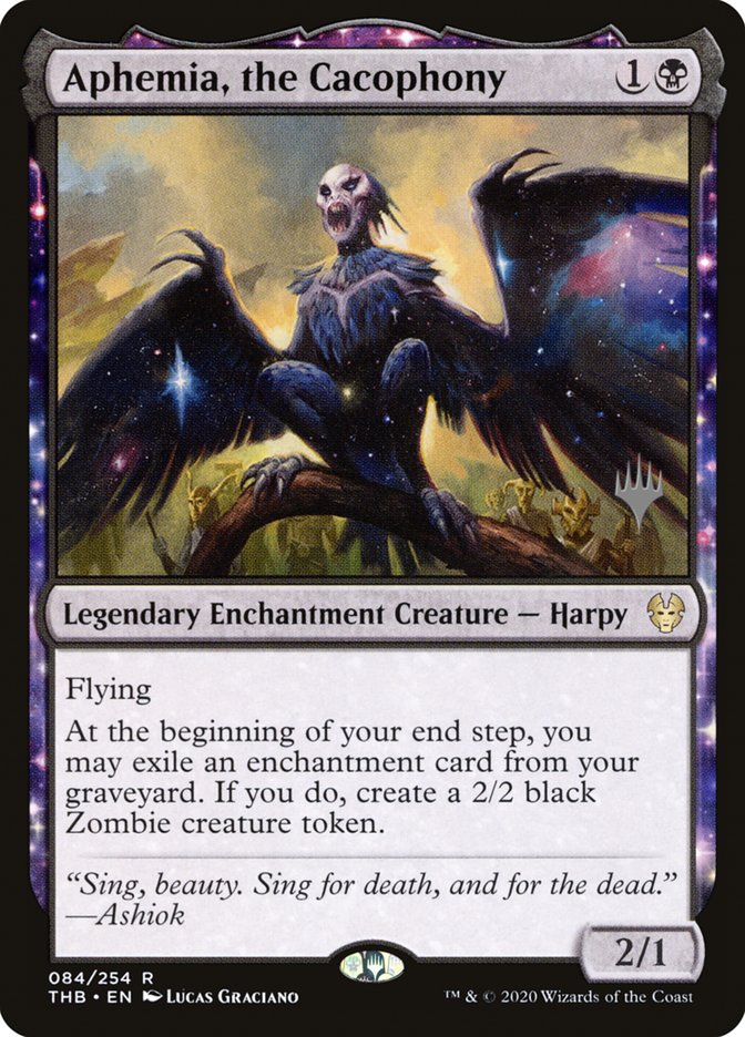 Aphemia, the Cacophony (Promo Pack) [Theros Beyond Death Promos] Magic: The Gathering