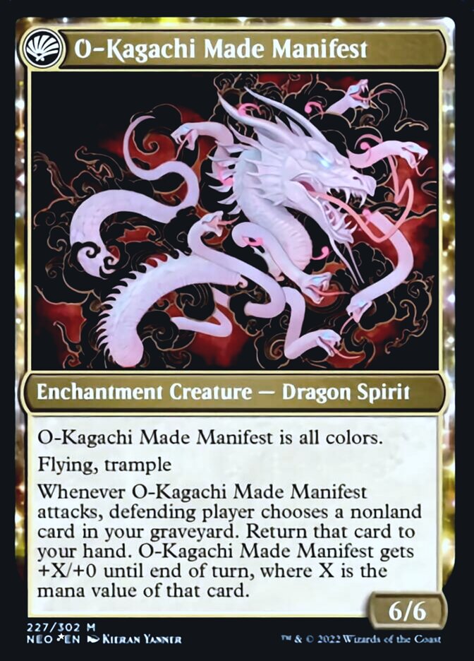 The Kami War // O-Kagachi Made Manifest [Kamigawa: Neon Dynasty Prerelease Promos] Magic: The Gathering