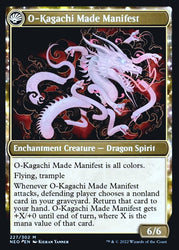 The Kami War // O-Kagachi Made Manifest [Kamigawa: Neon Dynasty Prerelease Promos] Magic: The Gathering