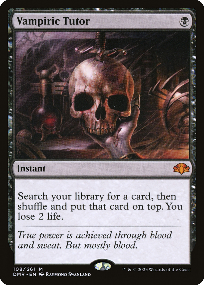 Vampiric Tutor [Dominaria Remastered] Magic: The Gathering