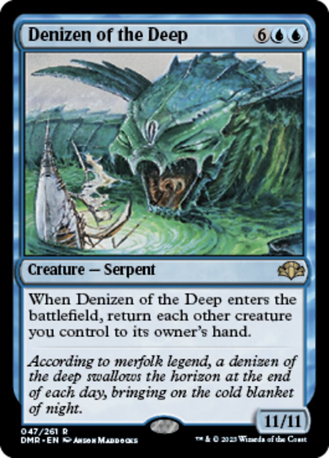 Denizen of the Deep [Dominaria Remastered] Magic: The Gathering