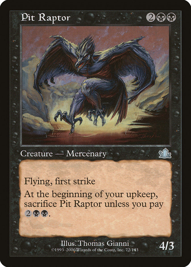 Pit Raptor [Prophecy] Magic: The Gathering