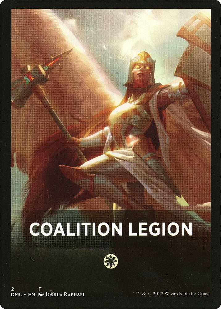 Coalition Legion Theme Card [Dominaria United Tokens] Magic: The Gathering