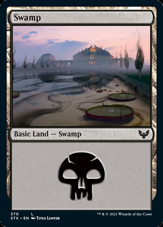 Swamp (370) [Strixhaven: School of Mages] Magic: The Gathering