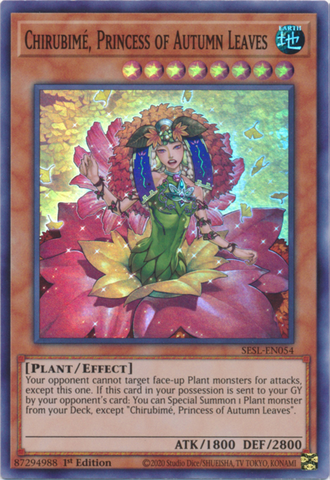 Chirubime, Princess of Autumn Leaves [SESL-EN054] Super Rare - Yugioh Cards For Your TCG Needs!