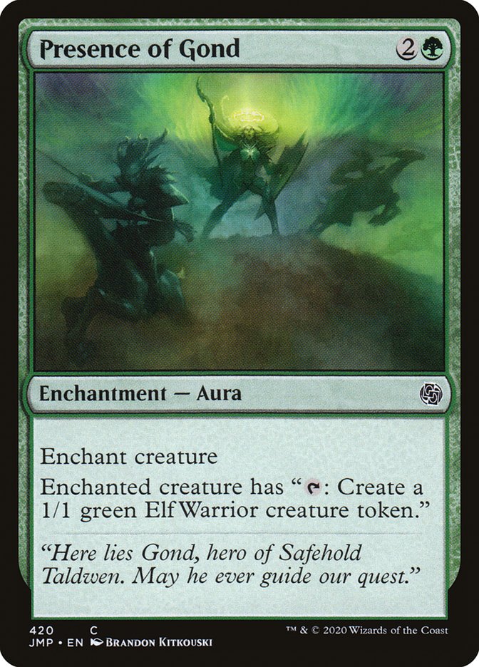 Presence of Gond [Jumpstart] Magic: The Gathering