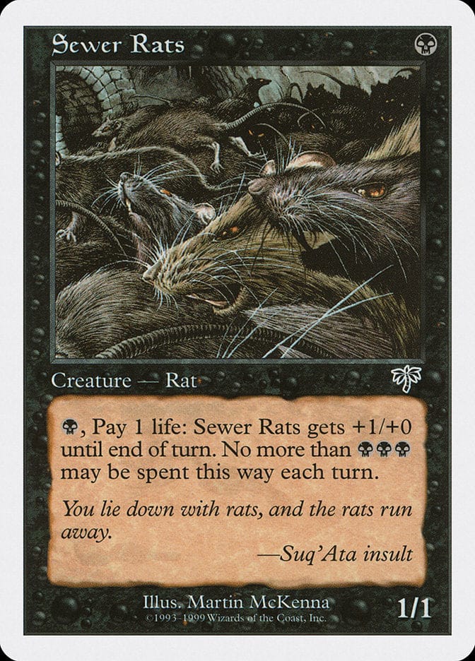 Sewer Rats [Battle Royale] Magic: The Gathering