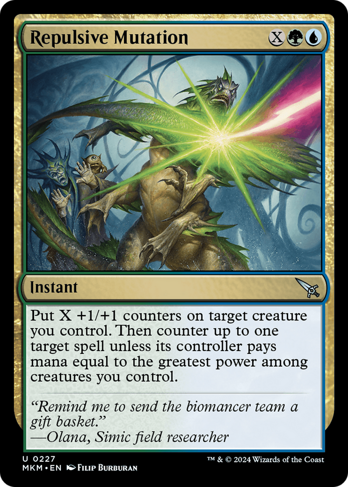 Repulsive Mutation [Murders at Karlov Manor] Magic: The Gathering