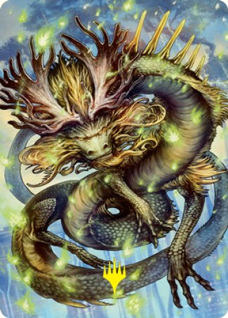 Kura, the Boundless Sky Art Card (Gold-Stamped Signature) [Kamigawa: Neon Dynasty Art Series] Magic: The Gathering