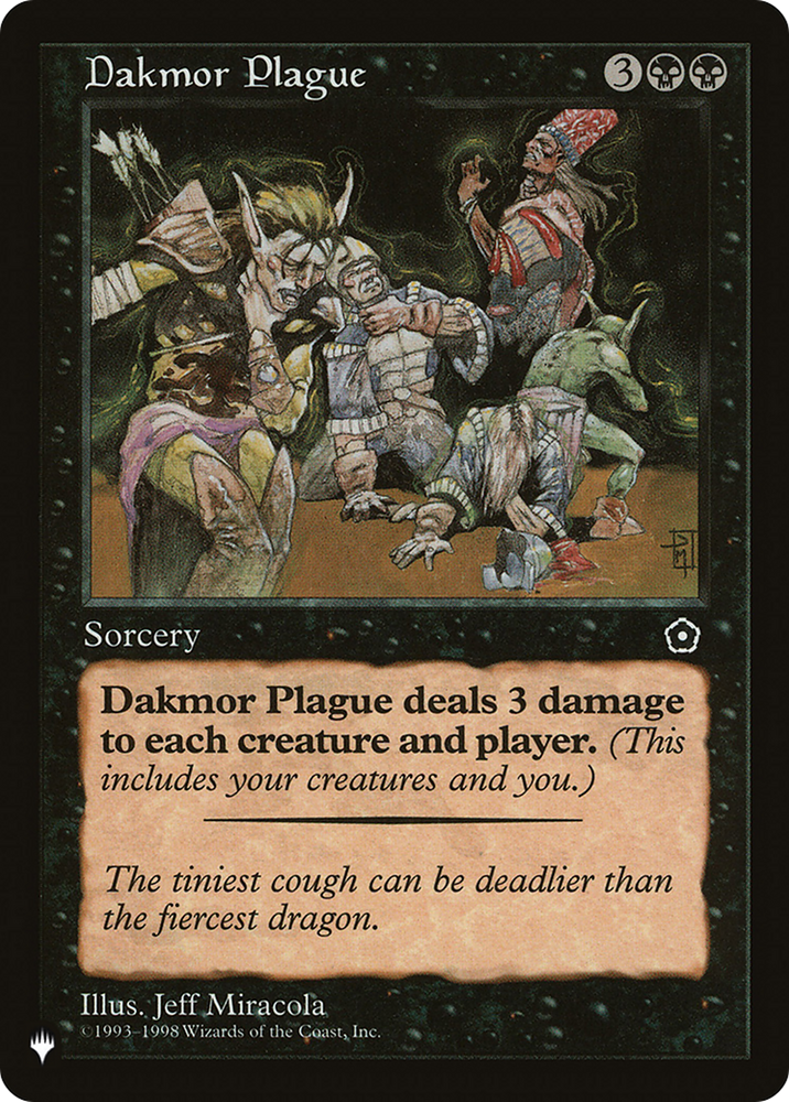 Dakmor Plague [The List] Magic: The Gathering