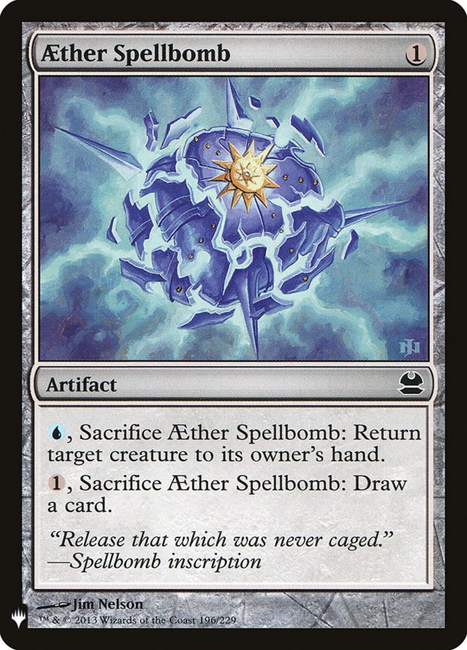 Aether Spellbomb [Mystery Booster] Magic: The Gathering