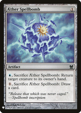 Aether Spellbomb [Mystery Booster] Magic: The Gathering