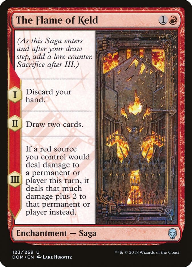 The Flame of Keld [Dominaria] Magic: The Gathering