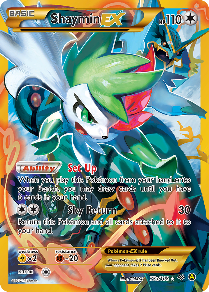 Shaymin EX (77a/108) [Alternate Art Promos] Pokémon