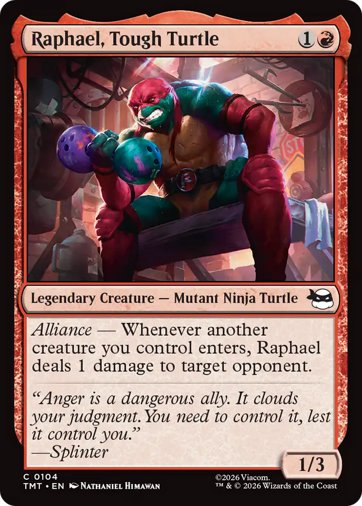 Raphael, Tough Turtle [Teenage Mutant Ninja Turtles] Magic: The Gathering
