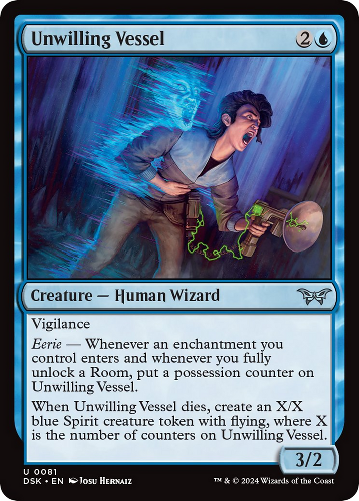 Unwilling Vessel [Duskmourn: House of Horror] Magic: The Gathering