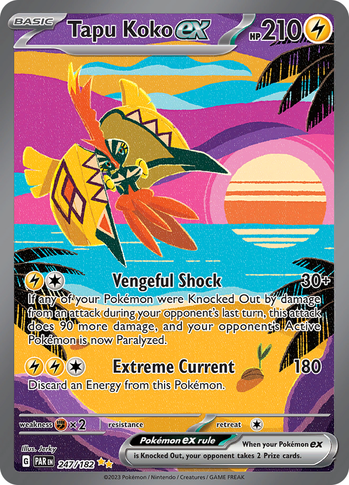 Tapu Koko ex (247/182) [Scarlet & Violet: Paradox Rift] Pokémon
