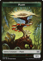 Elf Warrior // Plant Double-Sided Token [Double Masters Tokens] Magic: The Gathering