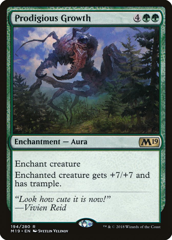 Prodigious Growth [Core Set 2019] Magic: The Gathering