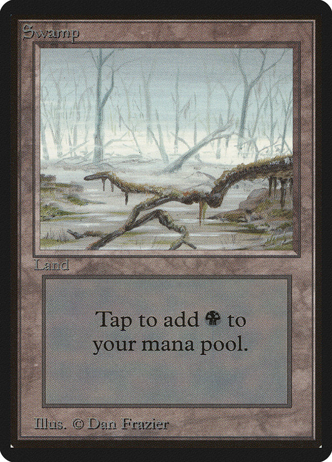 Swamp (294) [Beta Edition] Magic: The Gathering