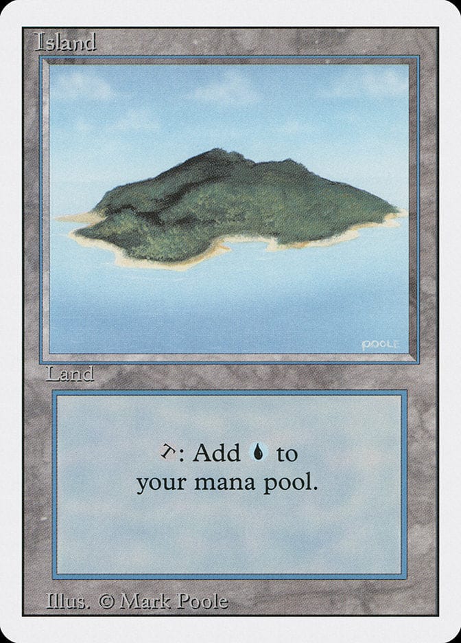 Island (Blue Sky) [Revised Edition] Magic: The Gathering