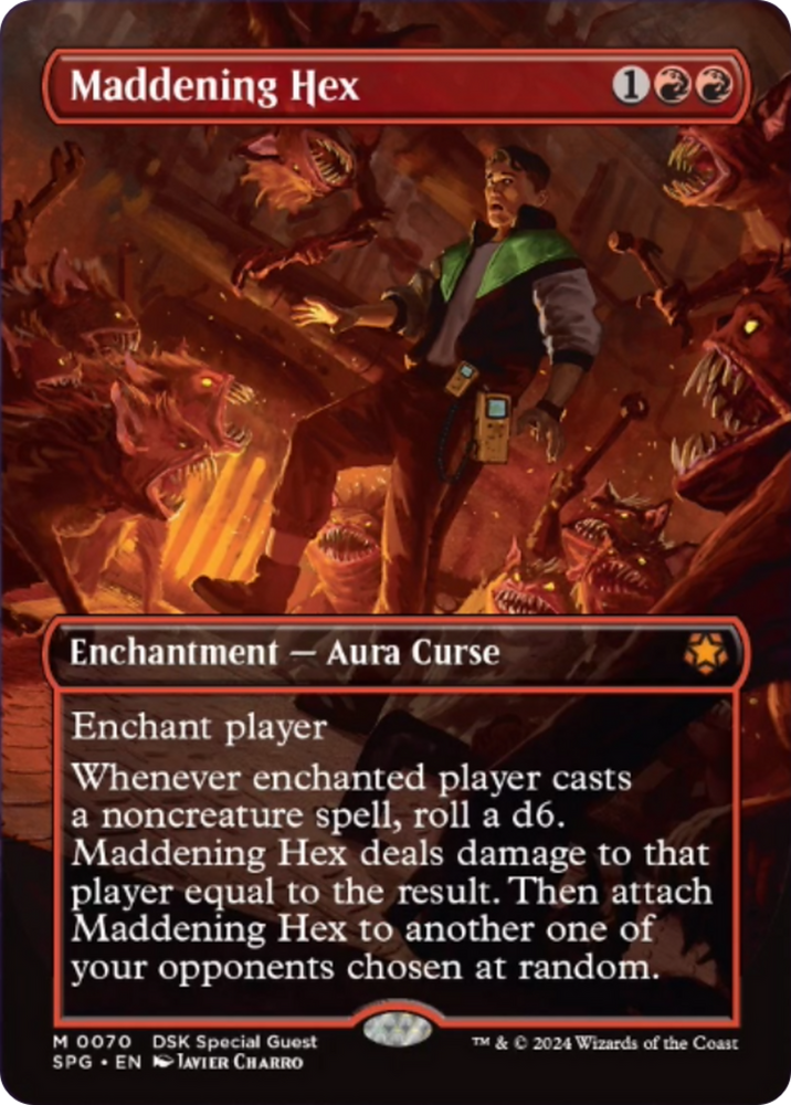 Maddening Hex (Borderless) [Duskmourn: House of Horror Special Guests] Magic: The Gathering