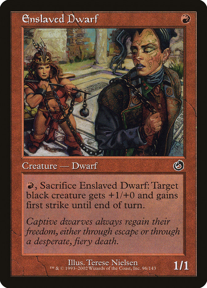 Enslaved Dwarf [Torment] Magic: The Gathering