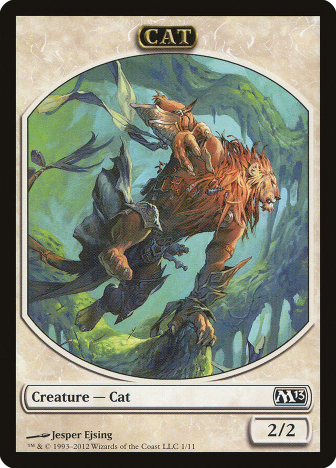 Cat Token [Magic 2013 Tokens] Magic: The Gathering