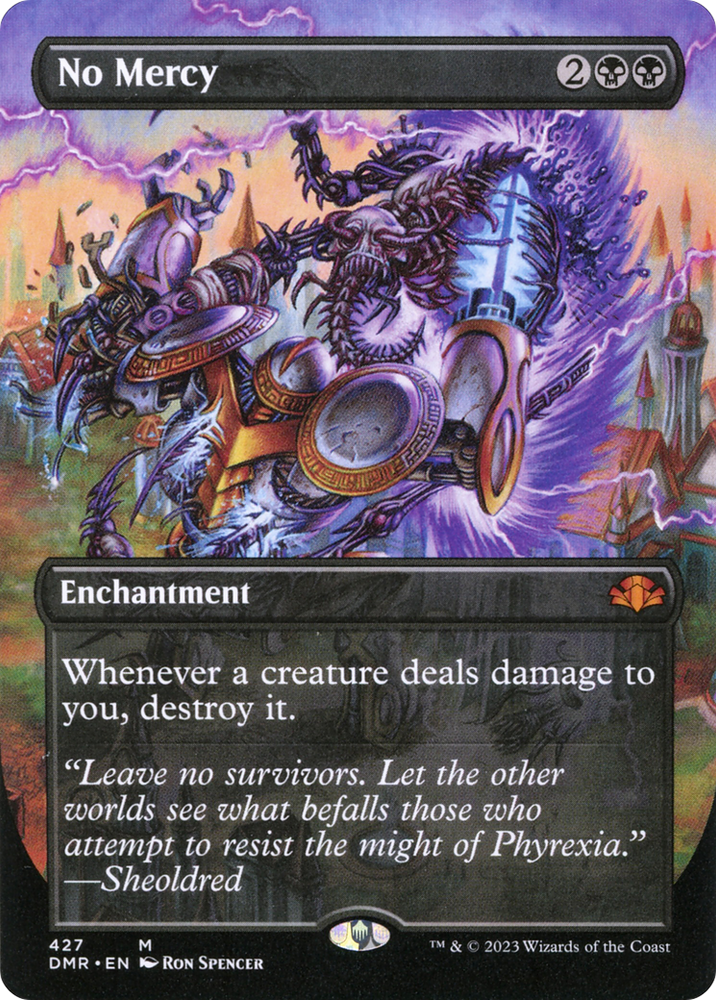No Mercy (Borderless Alternate Art) [Dominaria Remastered] Magic: The Gathering