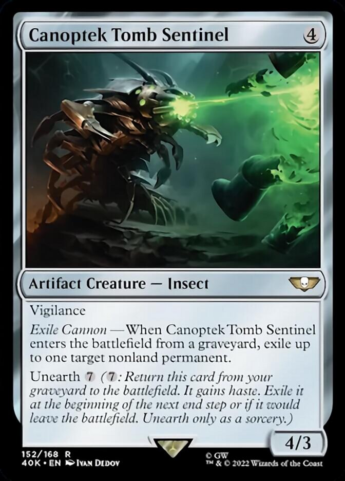 Canoptek Tomb Sentinel (Surge Foil) [Warhammer 40,000] Magic: The Gathering