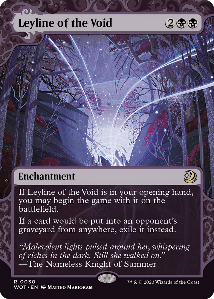 Leyline of the Void [Wilds of Eldraine: Enchanting Tales] Magic: The Gathering