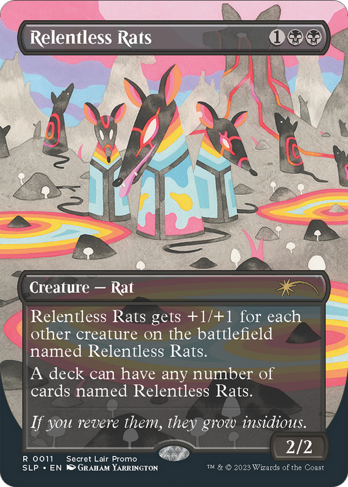 Relentless Rats (0011) [Secret Lair Showdown] Magic: The Gathering