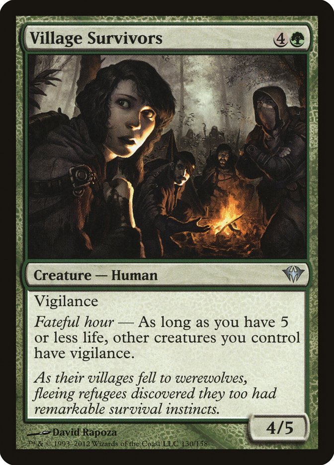 Village Survivors [Dark Ascension] Magic: The Gathering
